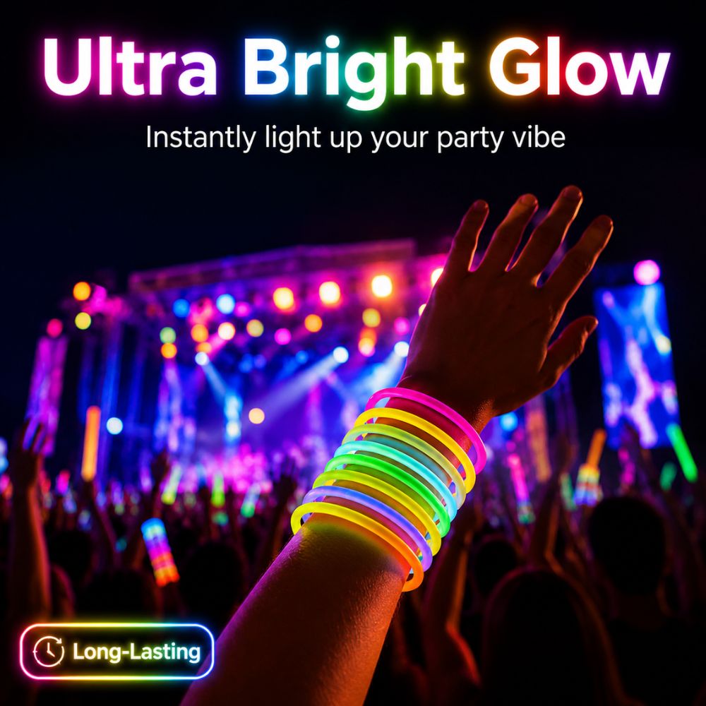 48/95 szt. Fluorescencyjne pał – Glow In The Dark Party Glasses recenzja i cena