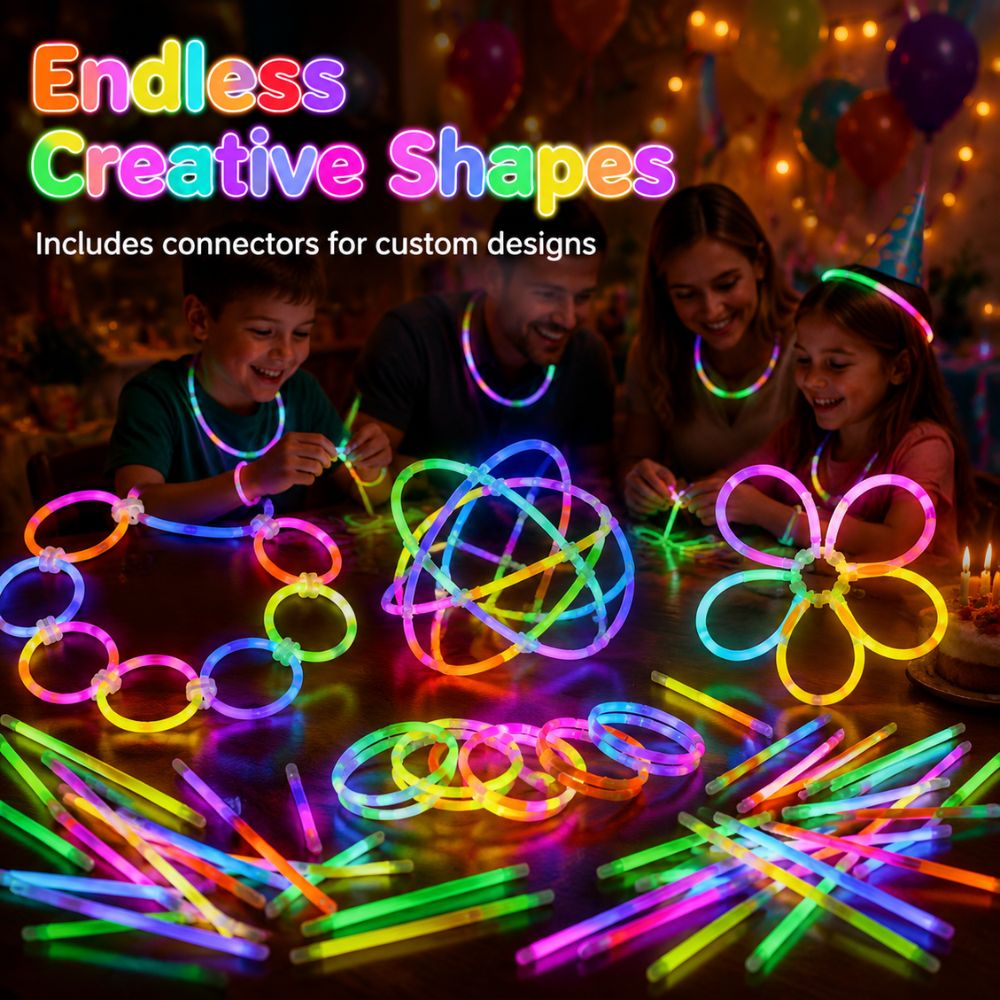 48/95 szt. Fluorescencyjne pał – Glow In The Dark Party Glasses recenzja i cena