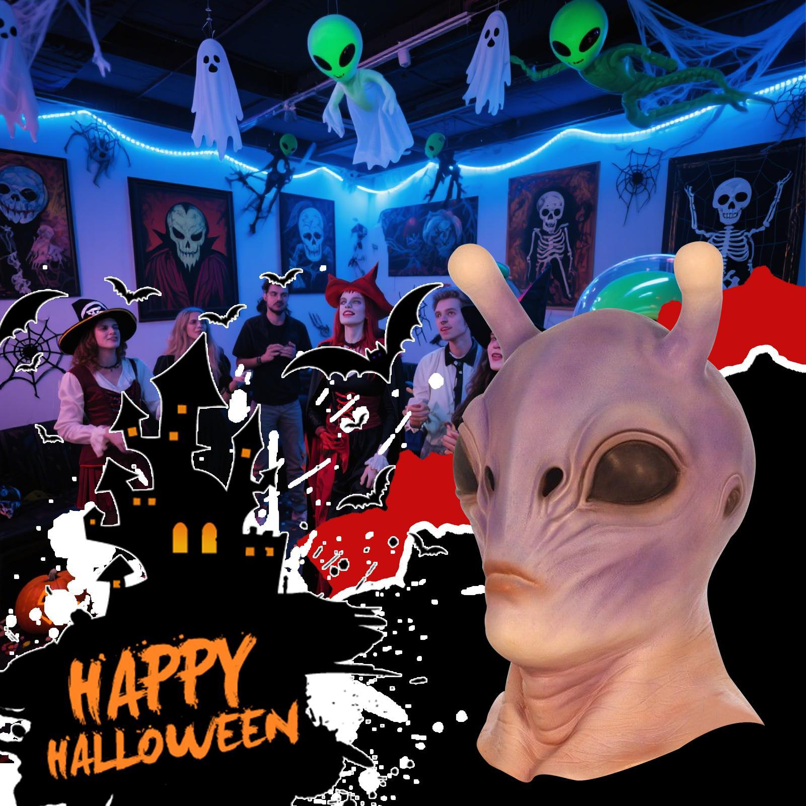 Pełna Głowa Realistyczna Hallo – Latex Alien Mask Realistic recenzja i cena